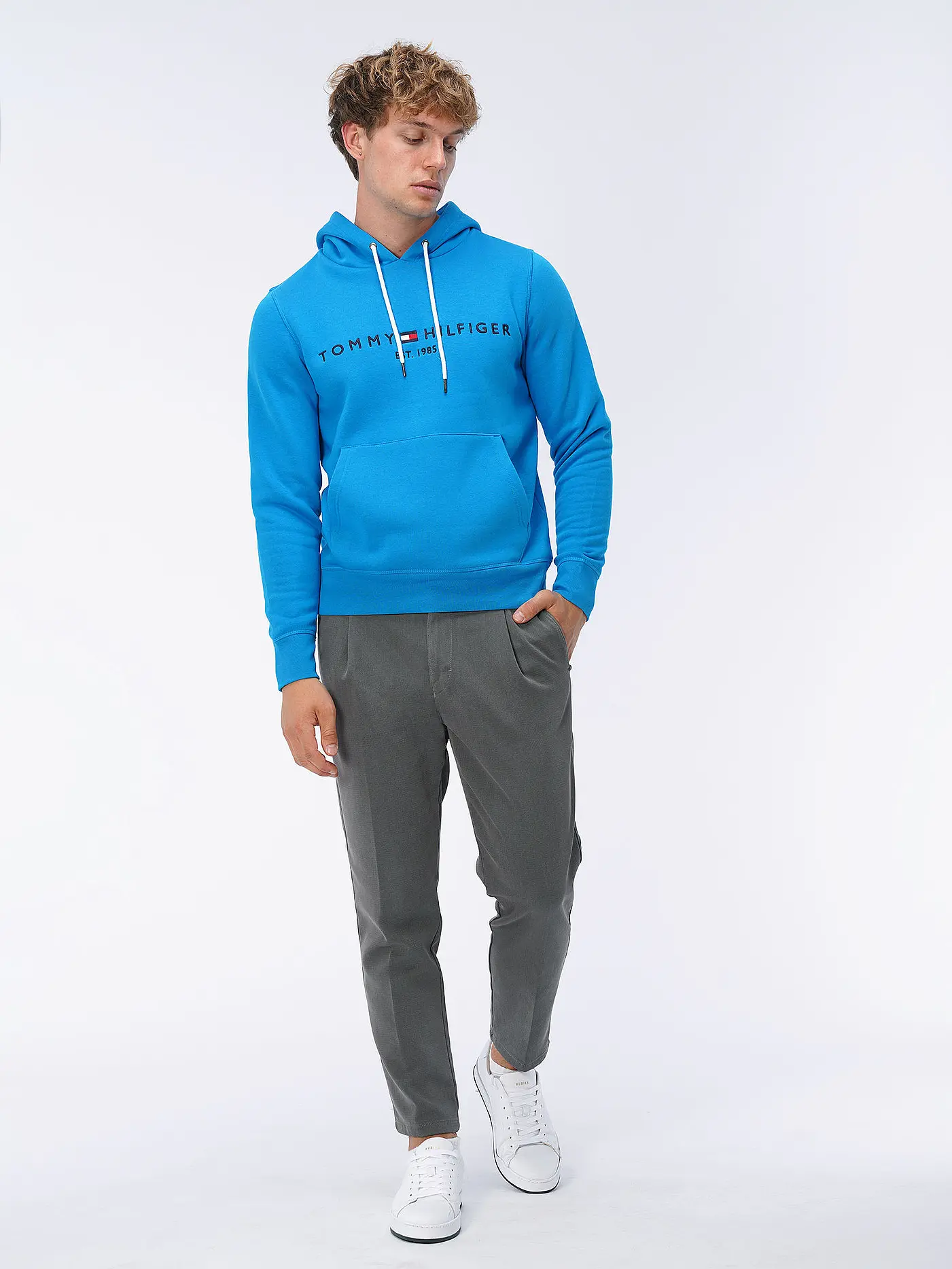 TOMMY HILFIGER | Kapuzensweater - Hoodie | hellblau